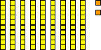 9 longs and 2 ones