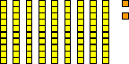 9 longs and 2 ones