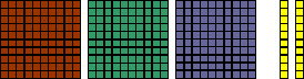 3 flats and 2 longs